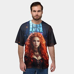 Футболка оверсайз мужская Прелестная маркиза, цвет: 3D-принт — фото 2