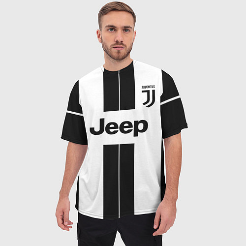 Мужская футболка оверсайз Juventus collection / 3D-принт – фото 3