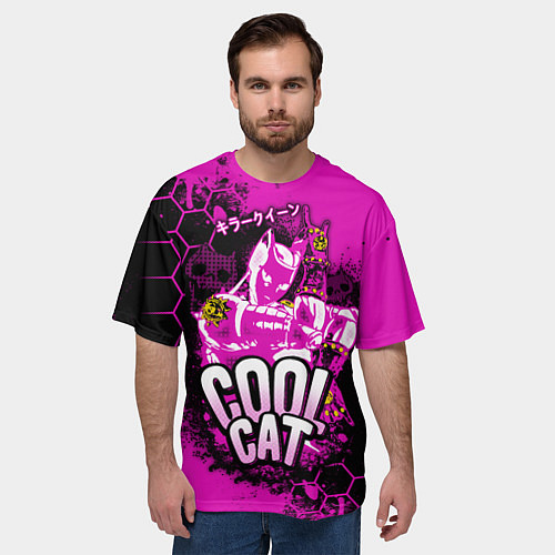 Мужская футболка оверсайз Killer queen JoJo / 3D-принт – фото 3