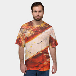 Футболка оверсайз мужская Горная порода, цвет: 3D-принт — фото 2