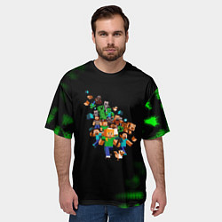 Футболка оверсайз мужская Minecraft gamer, цвет: 3D-принт — фото 2
