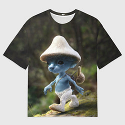 Футболка оверсайз мужская Шайлушай синий, цвет: 3D-принт