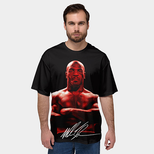 Мужская футболка оверсайз Майк Тайсон боксёр профессионал / 3D-принт – фото 3