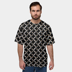 Футболка оверсайз мужская Кольчуга крупная, цвет: 3D-принт — фото 2