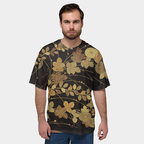 Мужская футболка оверсайз Декоративное искусство / 3D-принт – фото 3