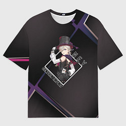 Футболка оверсайз мужская Лини в ромбе, цвет: 3D-принт