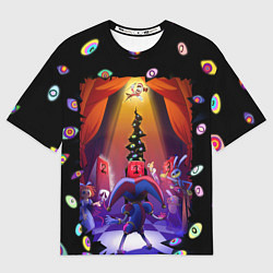 Футболка оверсайз мужская Pomni looking for exit the Amazing Digital Circus, цвет: 3D-принт