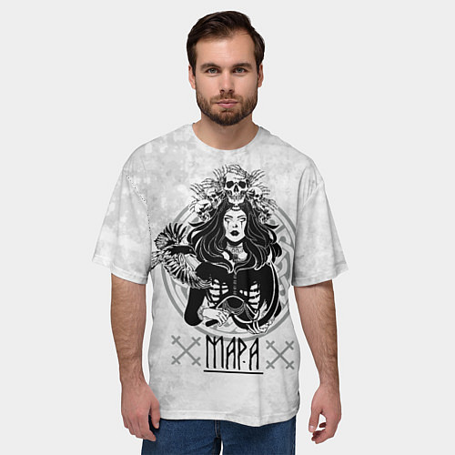 Мужская футболка оверсайз Мара / 3D-принт – фото 3