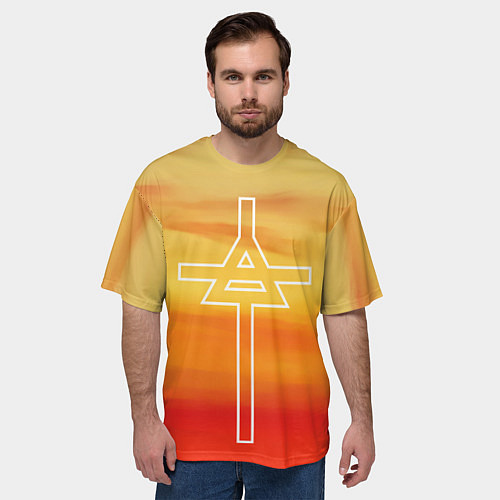 Мужская футболка оверсайз Icon 30STM / 3D-принт – фото 3