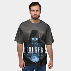 Футболка оверсайз мужская STALKER 2 одиночка с артефактом, цвет: 3D-принт — фото 2