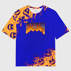 Футболка оверсайз мужская Doom x marshmallow, цвет: 3D-принт