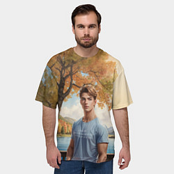 Футболка оверсайз мужская Сыночек маминой подруги, цвет: 3D-принт — фото 2