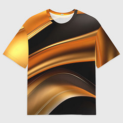 Мужская футболка оверсайз Yellow black style