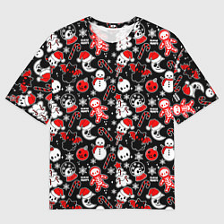 Футболка оверсайз мужская Кавайные чудаки, цвет: 3D-принт
