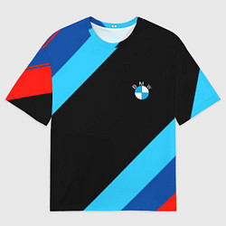 Футболка оверсайз мужская BMW line, цвет: 3D-принт