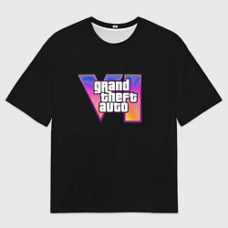 Футболка оверсайз мужская Gta 6 logo, цвет: 3D-принт