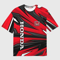 Мужская футболка оверсайз Red sport - honda