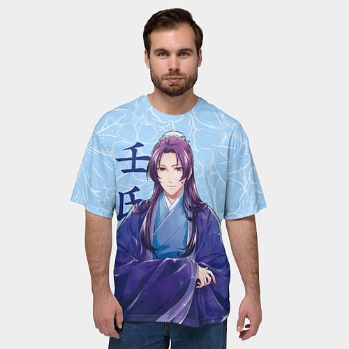 Мужская футболка оверсайз Джинши Монолог фармацевта / 3D-принт – фото 3