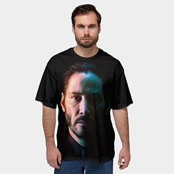 Футболка оверсайз мужская Keanu Charles Reeves, цвет: 3D-принт — фото 2