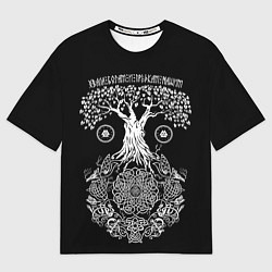 Футболка оверсайз мужская Хвала богам и предкам нашим, цвет: 3D-принт