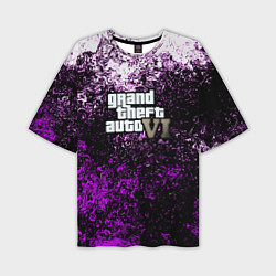 Футболка оверсайз мужская Grand Theft Auto 6 vice city, цвет: 3D-принт