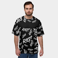 Футболка оверсайз мужская Paramore alllogo, цвет: 3D-принт — фото 2