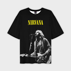 Мужская футболка оверсайз Группа Nirvana Курт Кобейн