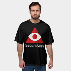 Футболка оверсайз мужская SecuroServ, цвет: 3D-принт — фото 2