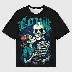 Футболка оверсайз мужская Любовь навечно, цвет: 3D-принт