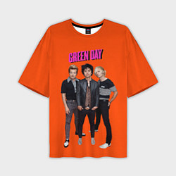 Футболка оверсайз мужская Green Day trio, цвет: 3D-принт
