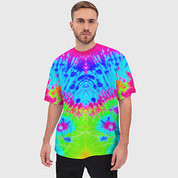 Футболка оверсайз мужская Tie-Dye abstraction, цвет: 3D-принт — фото 2