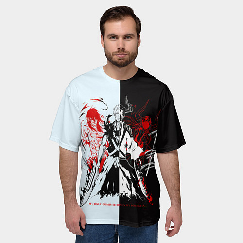 Мужская футболка оверсайз Ичиго Блич / 3D-принт – фото 3