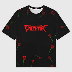 Футболка оверсайз мужская Bullet for my valentine rose album, цвет: 3D-принт
