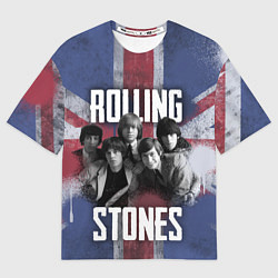 Футболка оверсайз мужская Rolling Stones - Great britain, цвет: 3D-принт