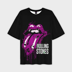 Футболка оверсайз мужская The Rolling Stones - lips, цвет: 3D-принт