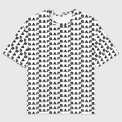 Мужская футболка оверсайз BAP kpop steel pattern