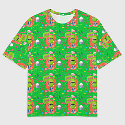 Футболка оверсайз мужская Сладкое мороженое, цвет: 3D-принт