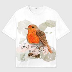 Футболка оверсайз мужская Зарянка allover латынь, цвет: 3D-принт