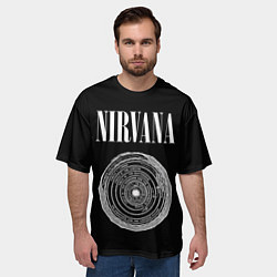 Футболка оверсайз мужская Nirvana Inferno, цвет: 3D-принт — фото 2