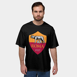 Футболка оверсайз мужская Roma fc club sport, цвет: 3D-принт — фото 2