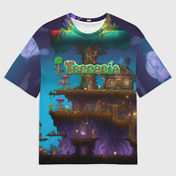 Футболка оверсайз мужская Terraria big tree, цвет: 3D-принт