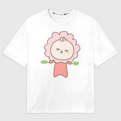 Футболка оверсайз мужская Chippi Twins для неё, цвет: 3D-принт