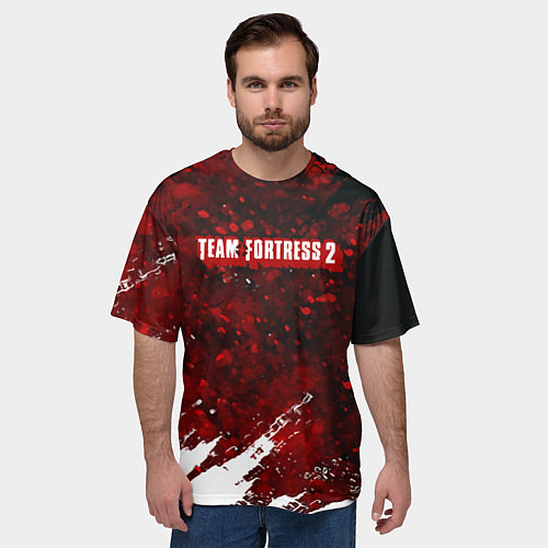 Мужская футболка оверсайз Team Fortress 2 текстура гейм / 3D-принт – фото 3