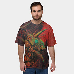 Футболка оверсайз мужская Кибернетический мутант, цвет: 3D-принт — фото 2