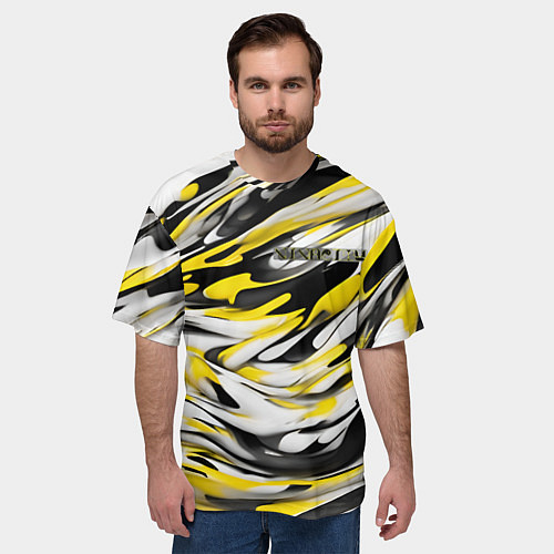 Мужская футболка оверсайз Жизнерадостность / 3D-принт – фото 3