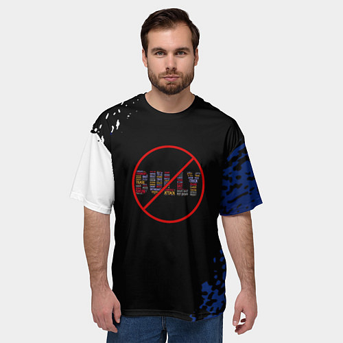 Мужская футболка оверсайз Bully game краски рокстар / 3D-принт – фото 3