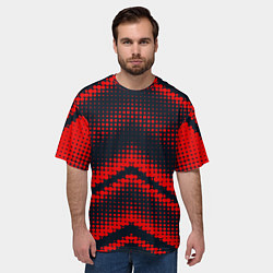 Футболка оверсайз мужская Geometric angles, цвет: 3D-принт — фото 2