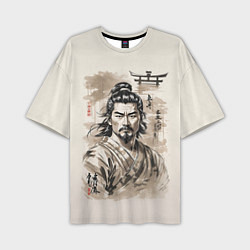 Футболка оверсайз мужская Vintage samurai, цвет: 3D-принт