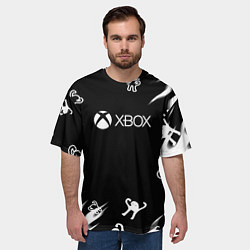 Футболка оверсайз мужская Ъуъ съука xbox mem, цвет: 3D-принт — фото 2