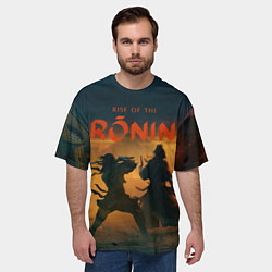 Футболка оверсайз мужская Самураи rise of the ronin, цвет: 3D-принт — фото 2